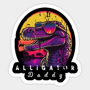 dad gift, Alligator, gift for him, alligator Tee,  swamp alligator, boatman shirt, birthday gift, Fathers Day Gift Sticker